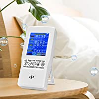 InLoveArts Monitor de calidad del aire Probador de aire para formaldehído CO2 (HCHO) TVOC AQI PM2.5 PM10 Detector de gas…